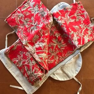 100% Linen Floral Scarf